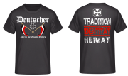 Deutscher durch die Gnade Gottes schwarz weiss rot T-Shirt