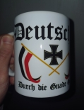 Deutscher durch die Gnade Gottes schwarz weiss rot 4 Tassen