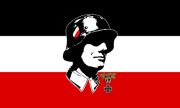 Landser schwarz weiss rot Fahne