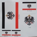 Deutsches Kaiserreich Aufkleber Set wasserfest