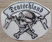 Landser Totenkopf Deutschland Aufkleber wasserfest