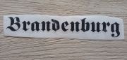 Brandenburg Altdeutsch Aufkleber wasserfest