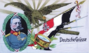 Hindenburg Deutsche Grüße Fahne