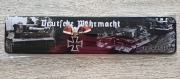 Deutsche Wehrmacht Tiger Panzer Blechschild lang