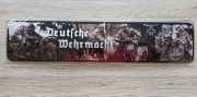 Deutsche Wehrmacht Krad Blechschild lang