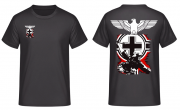 Wehrmacht Soldat im Balkenkreuz Reichsadler Rückendruck T-Shirt