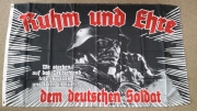 Ruhm und Ehre dem deutschen Soldat - Fahne 150x90cm