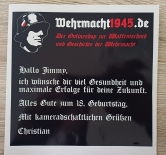 Geburtstagsgrußkarte Wehrmacht1945.de