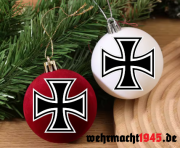Eisernes Kreuz 2 Weihnachtskugeln