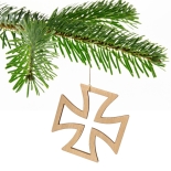 Eisernes Kreuz 5er Pack Weihnachtsbaumschmuck