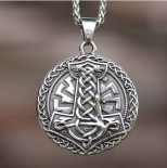 Schwarze Sonne Thors Hammer Halskette