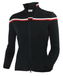 Schwarz weiss rot Damen Strickjacke