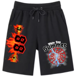 88 Grad White Boy Summer schwarze Sonne kurze Hose