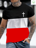 Schwarz Weiss Rot T-Shirt