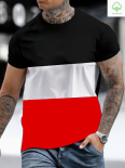 Schwarz Weiss Rot T-Shirt