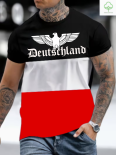 Schwarz Weiss Rot Deutschland T-Shirt