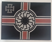 Schwarze Sonne Reichskriegsflagge Aufnäher