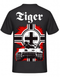 Tiger Panzer Rückendruck T-Shirt