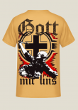 Gott mit uns Wehrmacht Soldat Balkenkreuz T-Shirt