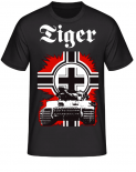 Tiger Panzer Balkenkreuz T-Shirt