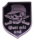 Gott mit uns Totenkopf Gebirgsjäger Anstecker