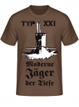 Deutsche U-Boote Typ XXI Moderne Jäger der Tiefe T-Shirt