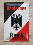 Deutsches Reich schwarz weiss rot Blechschild