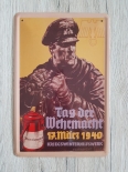 Kriegsmarine Tag der Wehrmacht - Blechschild