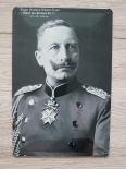 Kaiser Wilhelm II - Blechschild