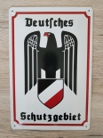 Deutsches Schutzgebiet II - Blechschild