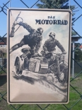 Wehrmacht Krad Motorrad - Blechschild