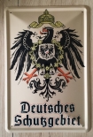 Deutsches Schutzgebiet - Blechschild